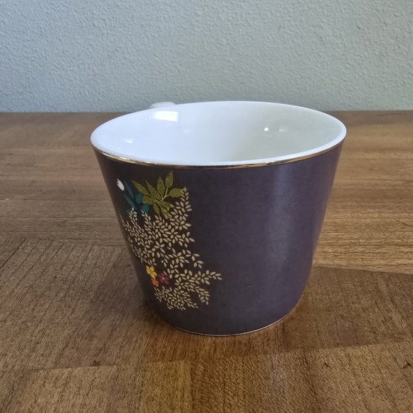 Sara Miller London Portmeirion Chelsea Collection Teacup & Saucer Dark Grey - Picture 9 of 11